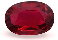 7.10 ct Oval Red Natural Ruby
