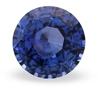 3.10 ct Round Blue Natural Sapphire