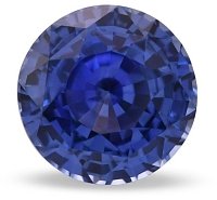 3.23 ct Round Blue Natural Sapphire
