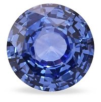 6.25 ct Round Blue Natural Sapphire