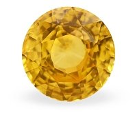 3.53 ct Round Yellow Natural Sapphire