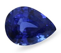 3.53 ct Pear Blue Natural Sapphire