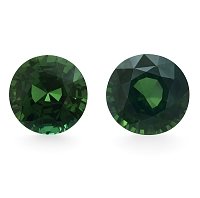 7.21 ct Round Green Natural Sapphire
