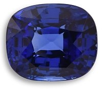 3.50 ct Cushion Blue Natural Sapphire