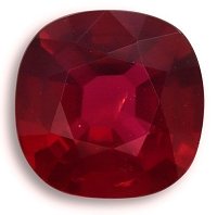 1.28 ct Cushion Red Natural Ruby