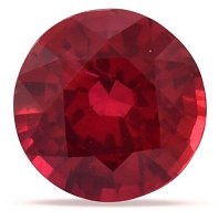 1.58 ct Round Red Natural Ruby