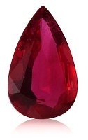 3.05 ct Pear Red Natural Ruby