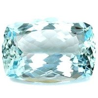 12.94 ct Cushion Blue Natural Aquamarine