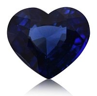 3.03 ct Heart Blue Natural Sapphire