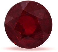 2.55 ct Round Red Natural Ruby
