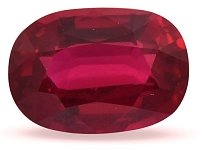 3.05 ct Oval Red Natural Ruby