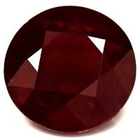 4.06 ct Round Red Natural Ruby
