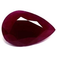 3.22 ct Pear Red Natural Ruby