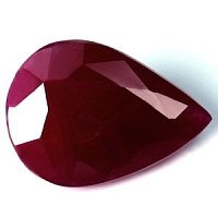 3.00 ct Pear Red Natural Ruby