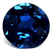 0.96 ct Round Blue Natural Sapphire