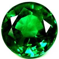 1.65 ct Round Green Natural Emerald