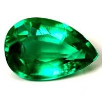 0.79 ct Pear Green Natural Emerald