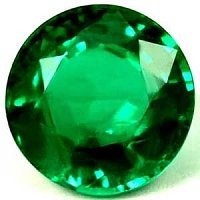 0.81 ct Round Green Natural Emerald