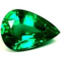 3.42 ct Pear Green Natural Emerald