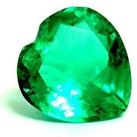 2.93 ct Heart Green Natural Emerald