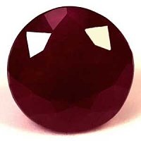 1.16 ct Round Red Natural Ruby