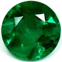 0.94 ct Round Green Natural Emerald