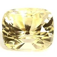 3.24 ct Cushion Yellow Natural Sapphire
