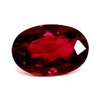 0.60 ct Oval Red Natural Ruby