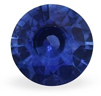 1.38 ct Round Blue Natural Sapphire