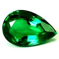 0.87 ct Pear Green Natural Emerald