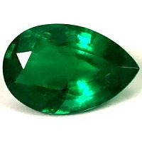 2.07 ct Pear Green Natural Emerald