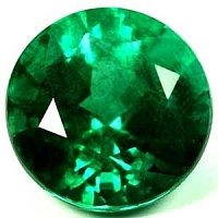 1.17 ct Round Green Natural Emerald