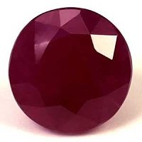 1.28 ct Round Red Natural Ruby