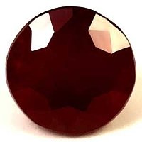1.10 ct Round Red Natural Ruby