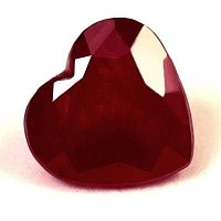 1.02 ct Heart Red Natural Ruby