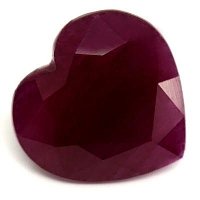6.53 ct Heart Red Natural Ruby