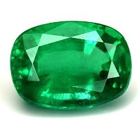 3.60 ct Cushion Green Natural Emerald