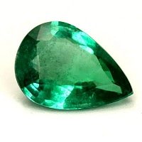 0.75 ct Pear Green Natural Emerald