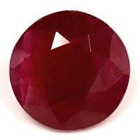 2.27 ct Round Red Natural Ruby