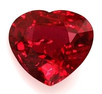 1.51 ct Heart Red Natural Ruby