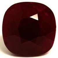 6.60 ct Cushion Red Natural Ruby