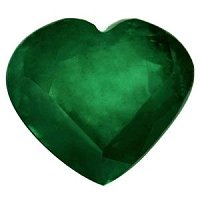 8.02 ct Heart Green Natural Emerald