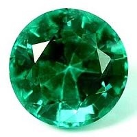 0.82 ct Round Green Natural Emerald