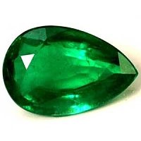1.01 ct Pear Green Natural Emerald