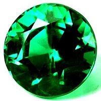 0.72 ct Round Green Natural Emerald