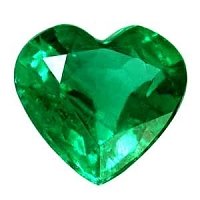 1.98 ct Heart Green Natural Emerald