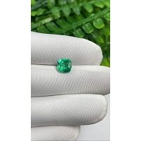 1.78 ct Cushion Green Natural Emerald