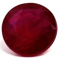 1.27 ct Round Red Natural Ruby