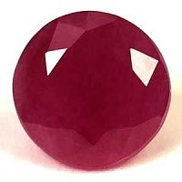 1.70 ct Round Red Natural Ruby