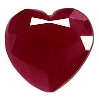 1.09 ct Heart Red Natural Ruby